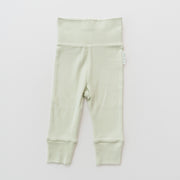 Fold-Over Pants in Leafy Green