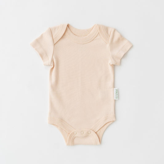 Short Sleeve Bodysuit in Rosy Peach