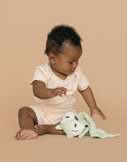 Short Sleeve Bodysuit in Rosy Peach