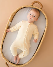 Long Sleeve Romper in Sunny Yellow