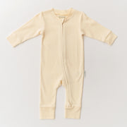 Long Sleeve Romper in Sunny Yellow
