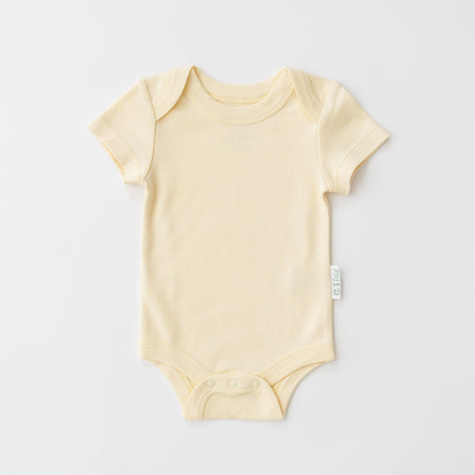 Short Sleeve Bodysuit in Sunny Yellow