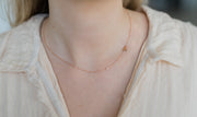 Initial Bezel Necklace