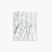 Seaside Stripes Crib Sheet - Ocean
