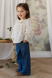 Leonie Top in Jade Floral