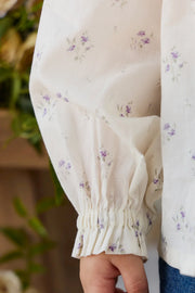 Leonie Top in Jade Floral