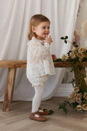 Leonie Top in Jade Floral