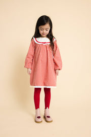 Lucia Dress in Poppy Red Gingham