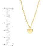 Kids Mini Heart Puff Necklace