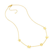 Block Letter Name Necklace