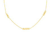 Multiple Mini Nameplate Necklace