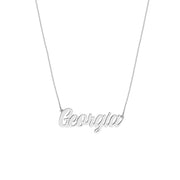 Script Nameplate Necklace