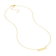 Block Letter Nameplate Necklace