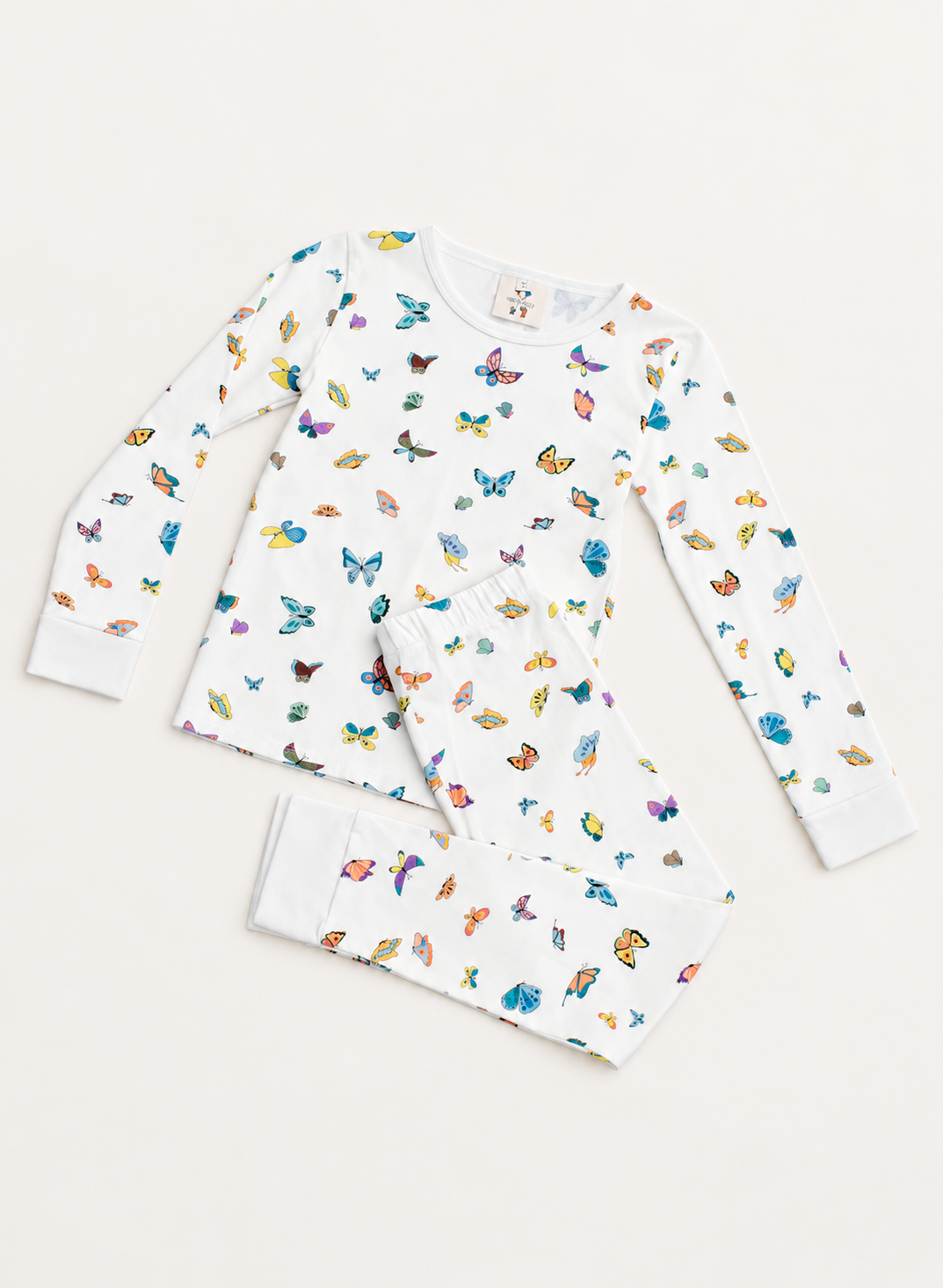 Children's Two Piece Organic Pajamas - Madame Butterfly