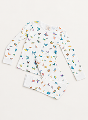 Children's Two Piece Organic Pajamas - Madame Butterfly