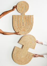 Maravi Natural Palm Leaves Woven Wall Art