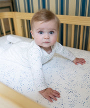 Marley Zip Pajama, Seafoam Star