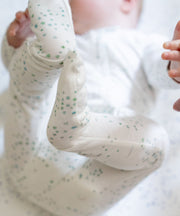 Marley Zip Pajama, Seafoam Star