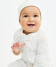Marley Zip Pajama, Seafoam Star