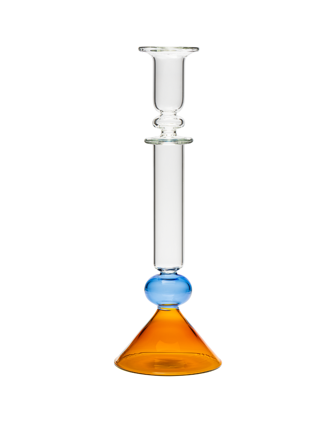 Martini Glass Candle Holder - Amber