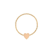 Mini Mini Engraveable Heart Chain Ring