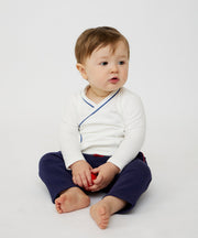 Crossbody One-piece, Navy Piping