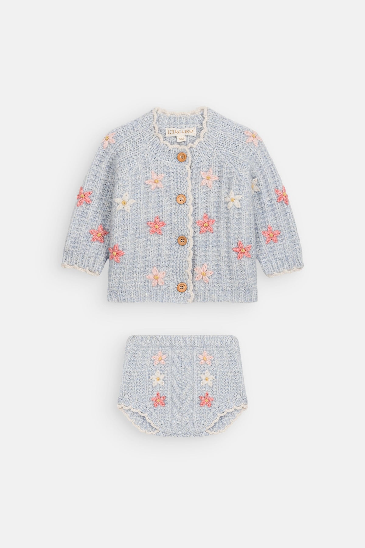 Mony Baby Top and Bottom Set in Cloud