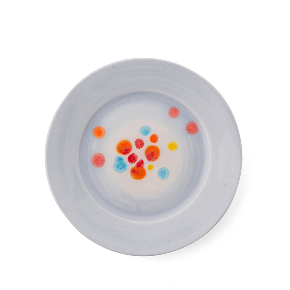 Murrine Gray Bread Rim Plate