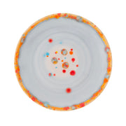 Murrine Gray Dessert Coupe Plate