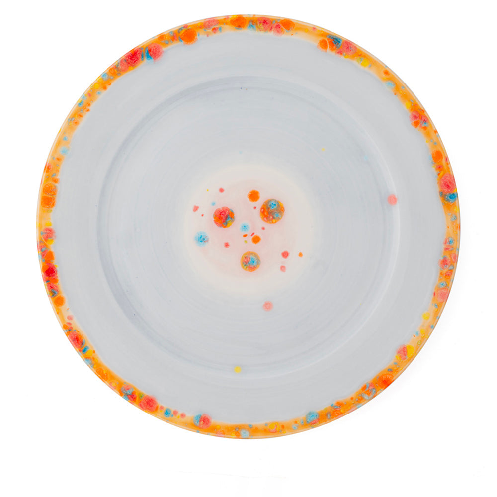 Murrine Gray Rim Charger
