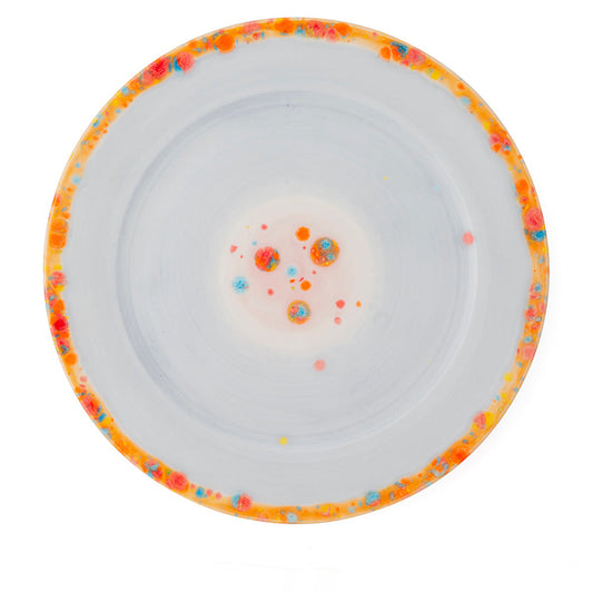 Murrine Gray Rim Charger
