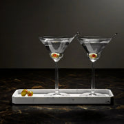 Vintage Set of 2 Martini Glasses Rounded