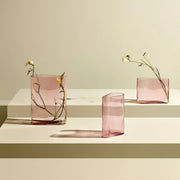 Mist Vase Wide Dusty Rose