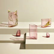 Mist Vase Wide Dusty Rose