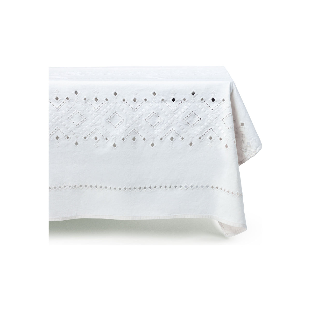 Ojete White Rectangular Tablecloth