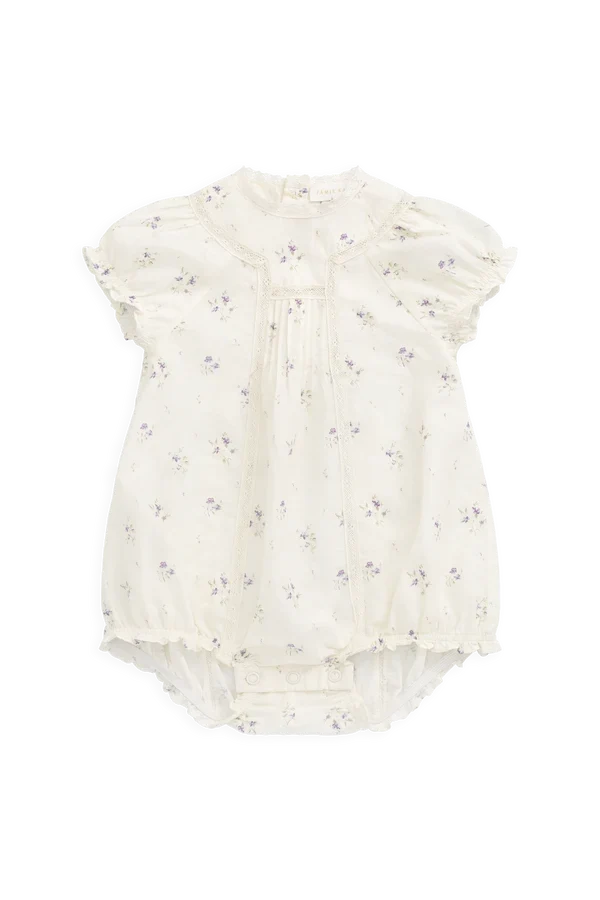 Saylor Romper in Jade Floral