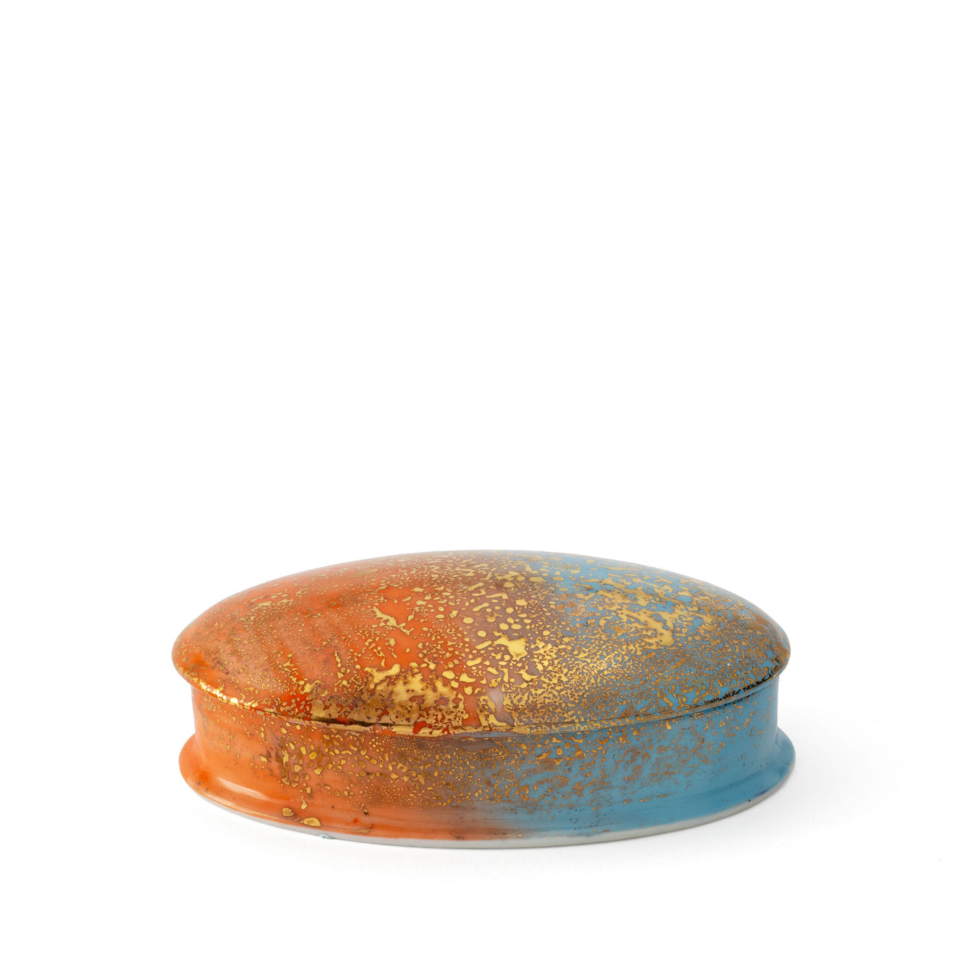 Artemis Orange Blue Small Oval Box