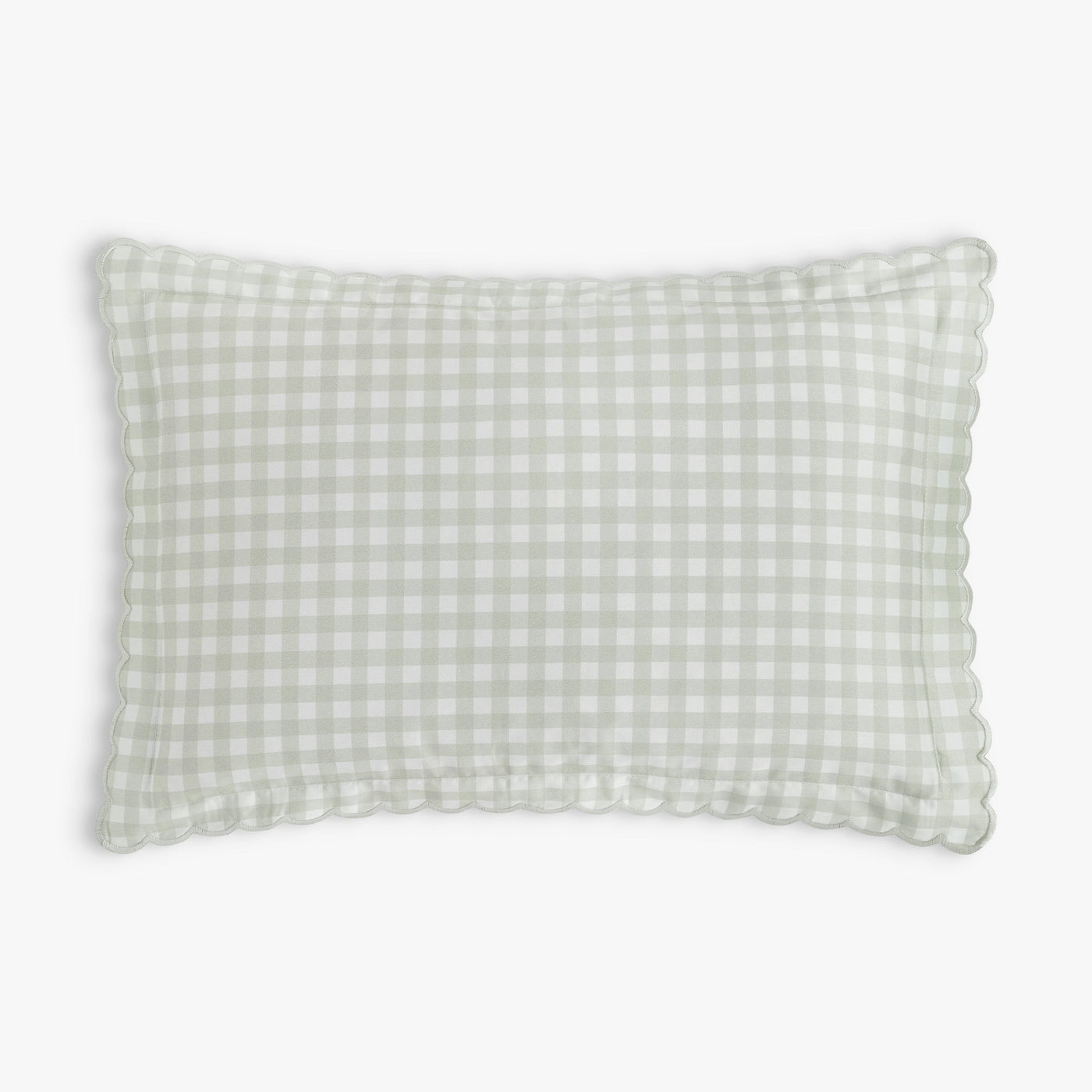 Picnic Gingham Toddler Pillow - Green