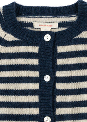 Billi Knit Cardigan in Blue Stripe