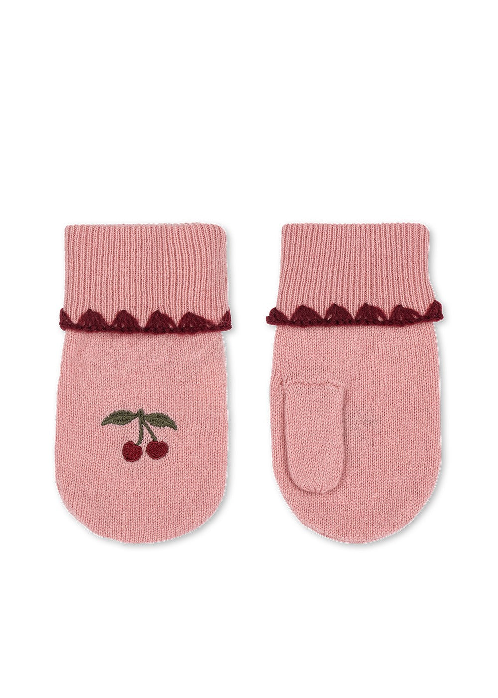 Collette Mittens in Pale Blush