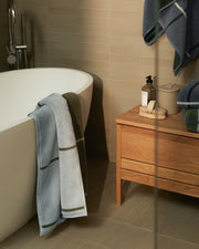 Organic Plush Towels (Thyme Windowpane)