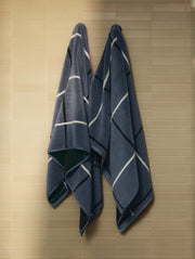 Organic Plush Towels (Dusk Windowpane)