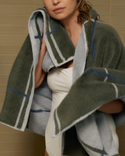 Organic Plush Towels (Thyme Windowpane)