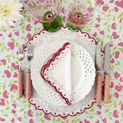 Carmen red linen napkin (set of 4)