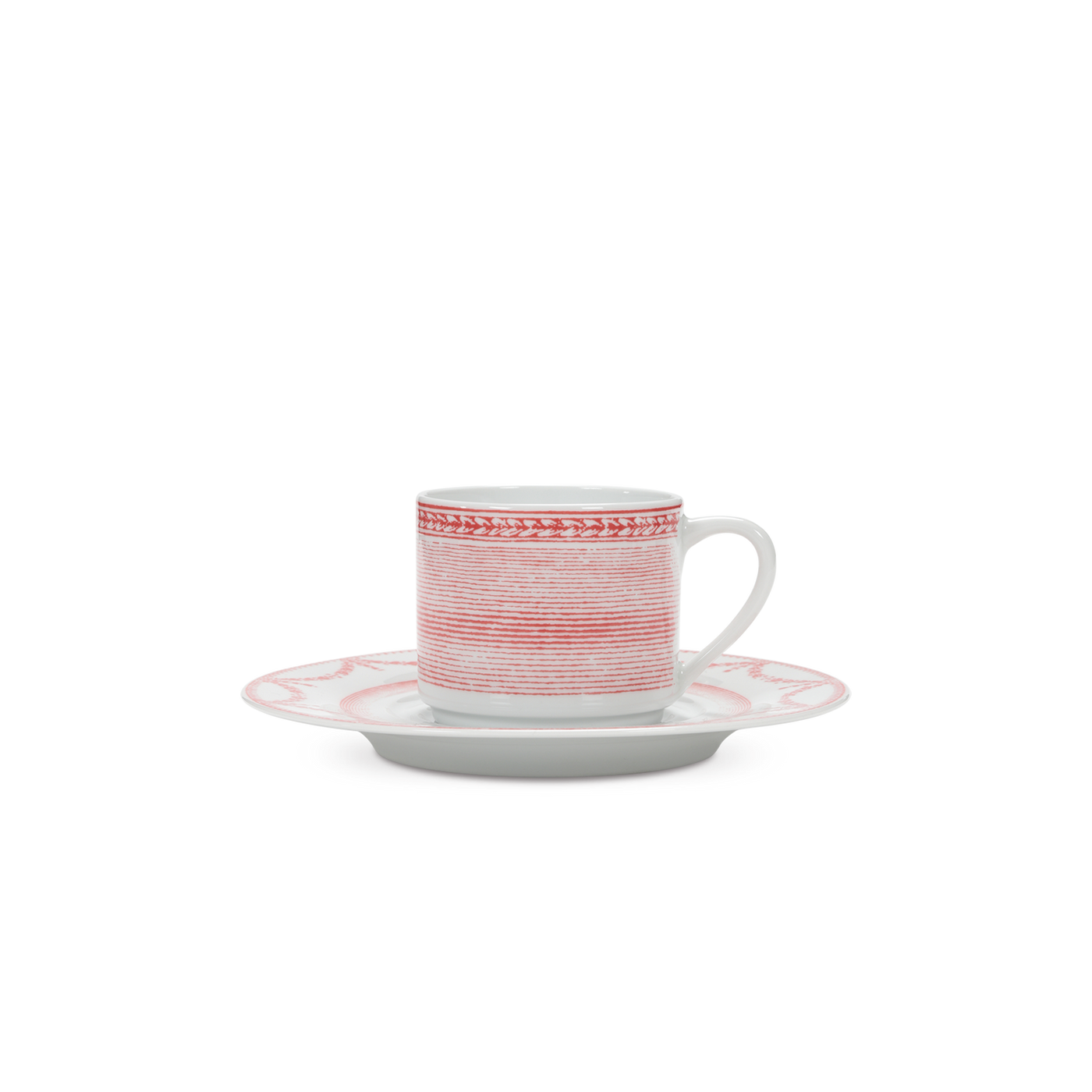 Grand Siecle Tea Cup and Saucer, Set of 4