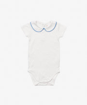 Pan One-piece, Blue Piping