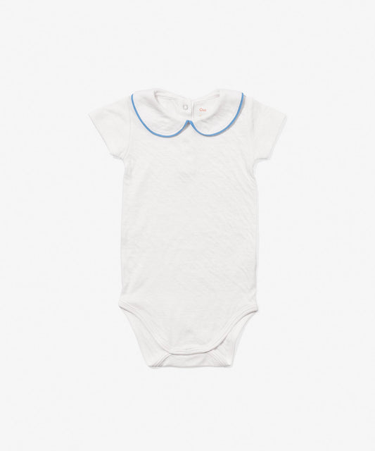 Pan One-piece, Blue Piping