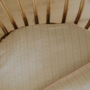 Petal Scallops Crib Sheet - Pink