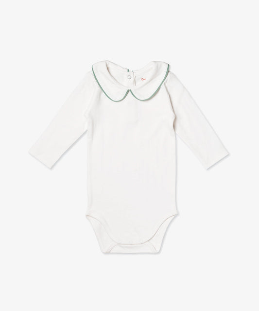 Peter Pan One-piece, Seafoam Piping