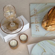 Elegant Glass Kiddush Cup for Shabbat – Jerusalem Glass Series